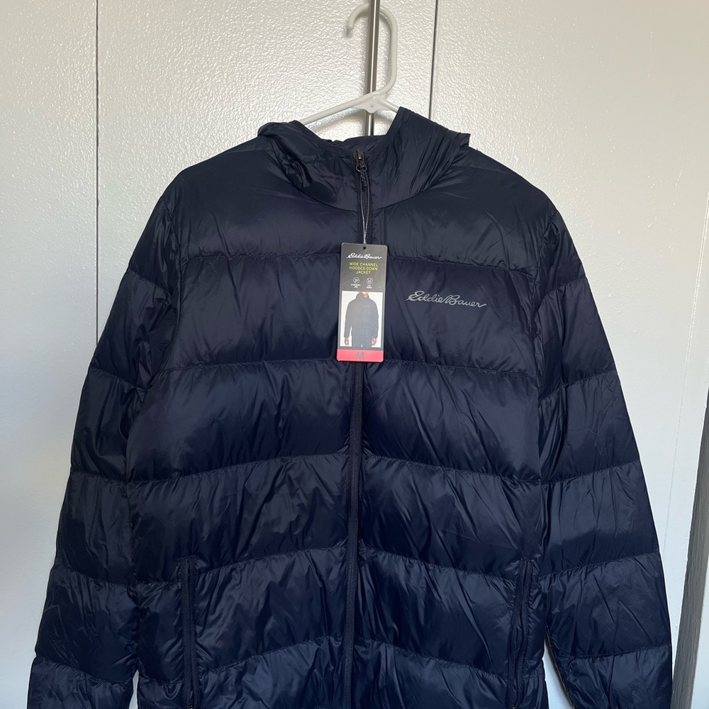 Eddie Bauer Navy Puffer Jacket